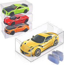 100pcs 1:64 Scale Display Case for Hot Wheels Matchbox Clear Storage Box