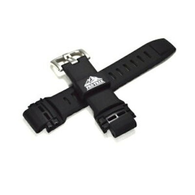 CASIO Genuine Band PROTREK PRG-250 PRW-2500 Watch Parts Black Color Resin 1 Set