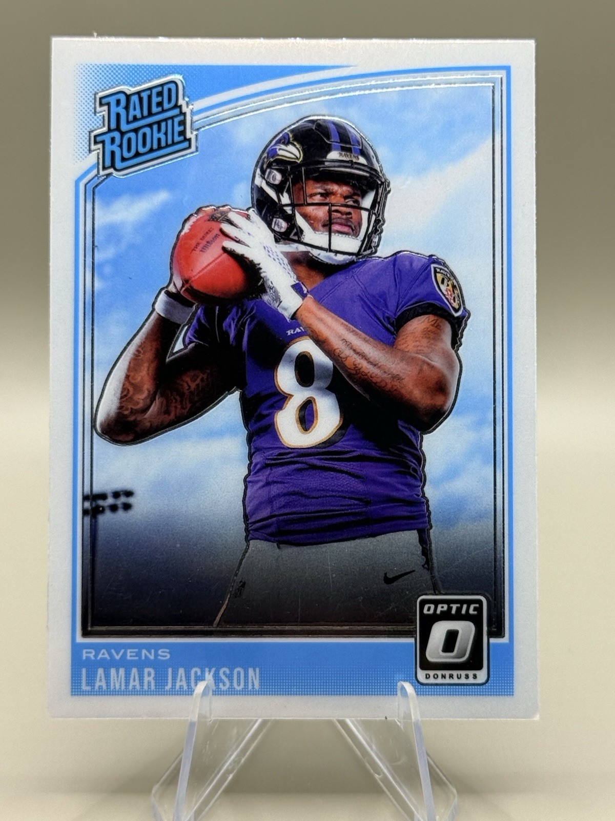 2018 Donruss Optic Rated Rookie Lamar Jackson #167 (RC) view 1