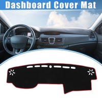 Dash Cover FüR Toyota 4Runner 2015-2019, Rutschfest Polyester Schwarz/Rot
