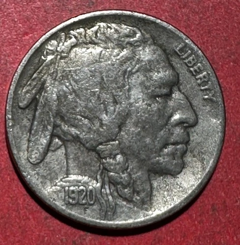 1920 US Buffalo Nickel! "Philadelphia" Mint! XF Details! Old US Coin!