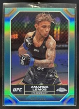 2024 Topps Chrome UFC Amanda Lemos Aqua Refractor # #14