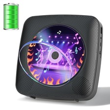 Portable CD Player Bluetooth: CD Players for Home Rechargeable Desktop Wall P...