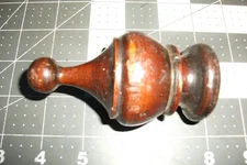 3.5 " POST FINIAL WOOD Newel topper- all dims approx. 2" dia. w/flat bottom