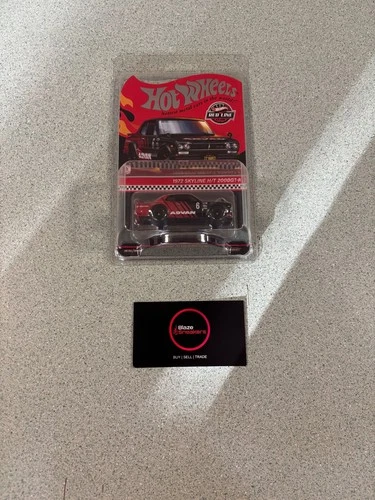2024 Hot Wheels Red Line Club RLC - Black Red 1972 Skyline H/T 2000GT-R - Advan