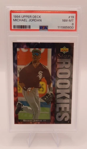 Michael Jordan 1994 Upper Deck Star Rookies No. 19 PSA 8