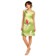 VTG Tommy Bahama Women  s Tropical Midi Shift Dress Sz 16 100 Silk Rare Print
