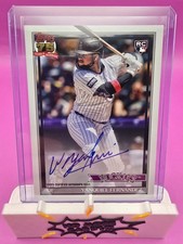 2026 Topps Series 1 Yanquiel Fernandez 1991 Topps Insert ON CARD Auto