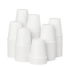 ECOEXTRA 300 Pack 3 oz Bathroom Paper Cups, Small 3 oz-cups only, White
