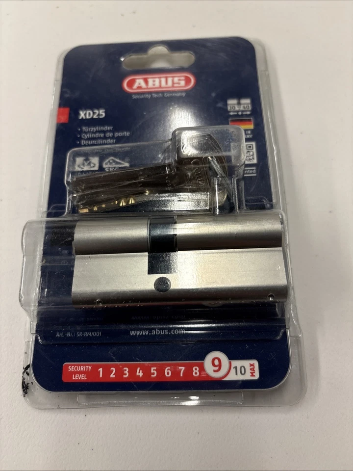 ABUS Profilzylinder XD25 30/40 inkl. Sicherungskarte mit 3 Schlüsseln