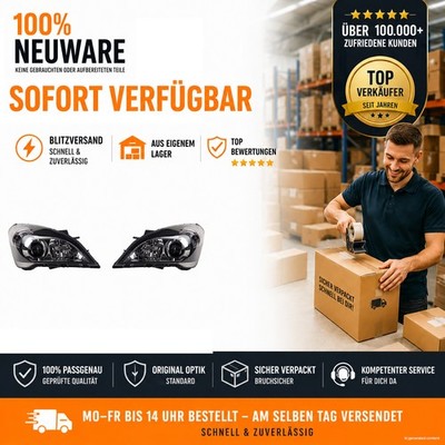 Scheinwerfer Set passend für Kia Cees Pro Ceed 09/2009 - H7 H1 links rechts