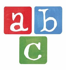 40 Alphabet Letters Wallies Cutouts ABC Walls Furniture Stickers Decals Name