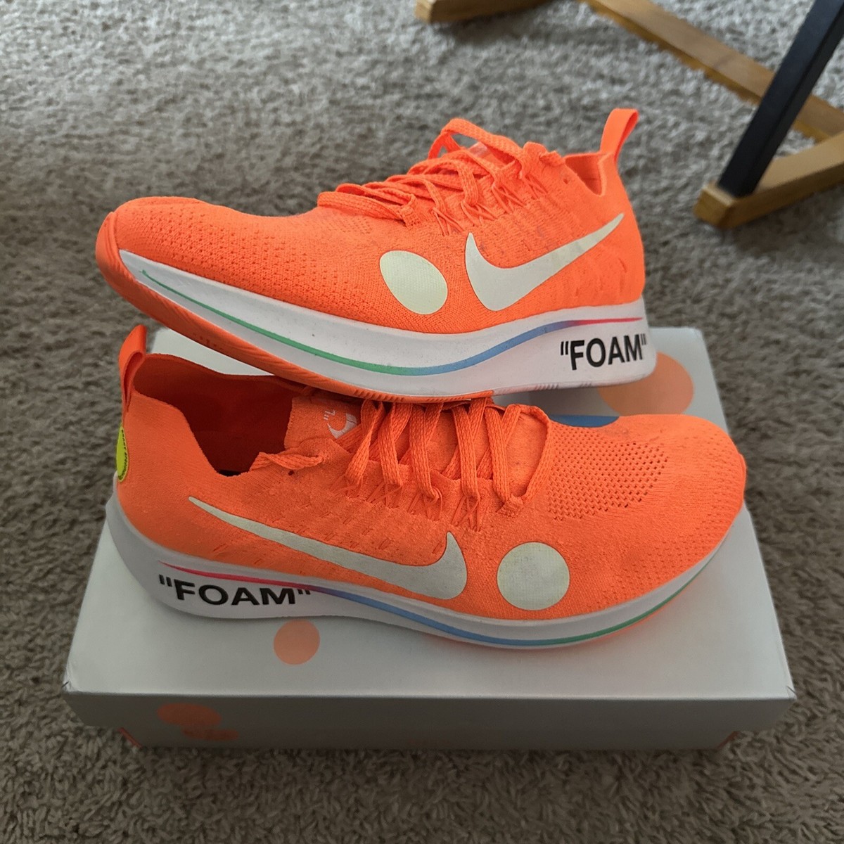 Size Nike Off-White x Zoom Fly Mercurial Flyknit Total