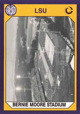 1990 Collegiate Collection LSU Tigers #48 Bernie Moore Stadium