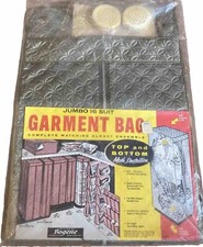 Bogene Jumbo 16 Suit Garment Bag Closet Organizer Olive Color NEW Vintage 1960s