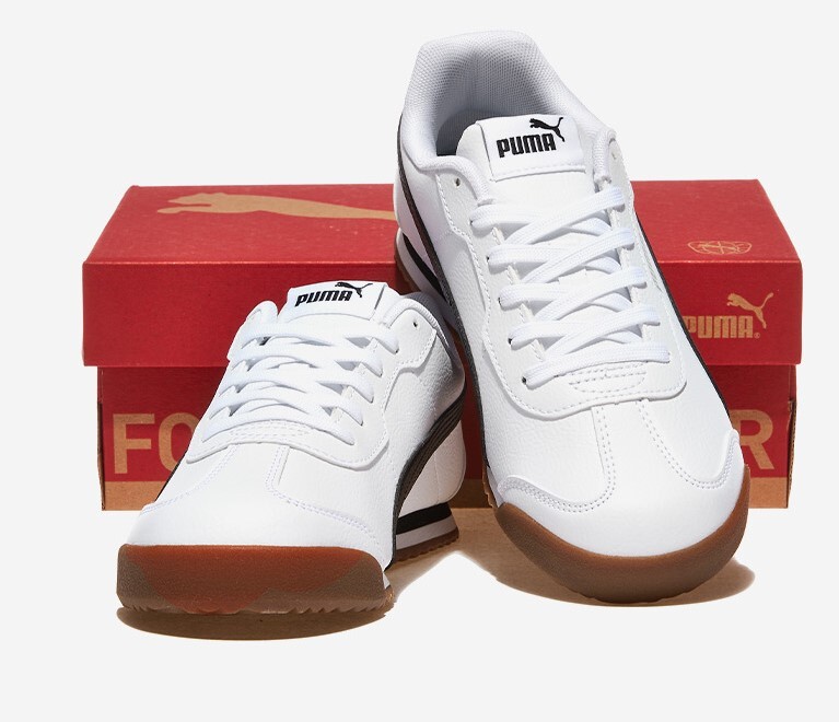 PUMA TURINO II T men's shoes 402049 02 white black | eBay