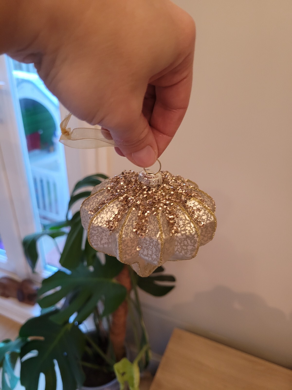 12 Balsam Hill Gold and Silver hanging Christmas tree decorations eBay