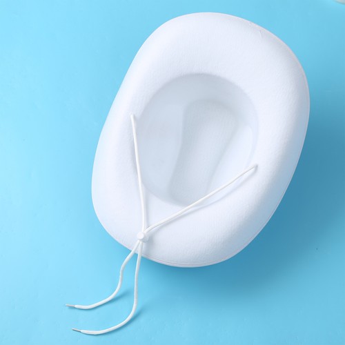 Unisex Feather Decorated Caps Soft Cowboy Hat Lace Felt Cap With Drawstring - Picture 32 of 35