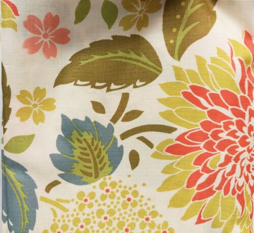 Printed Fabric Tablecloth 60" Round, HARVEST,AUTUMN BLOOM FLOWERS & LEAVES, CE - Picture 3 of 10