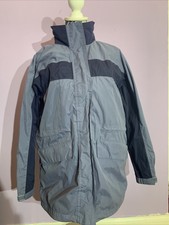 Womens Hawkshead Size Uk 14 Blue Mix Casual Light Weight Hood Rain Coat Jacket.