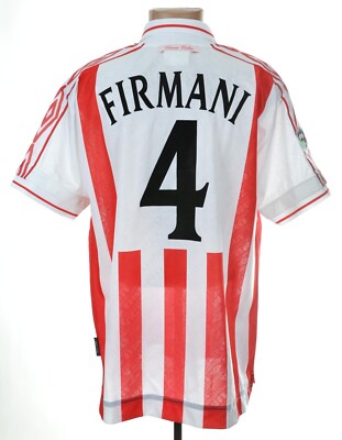 VICENZA CALCIO 2000/2001 FOOTBALL SHIRT MATCH WORN ISSUE FIRMANI