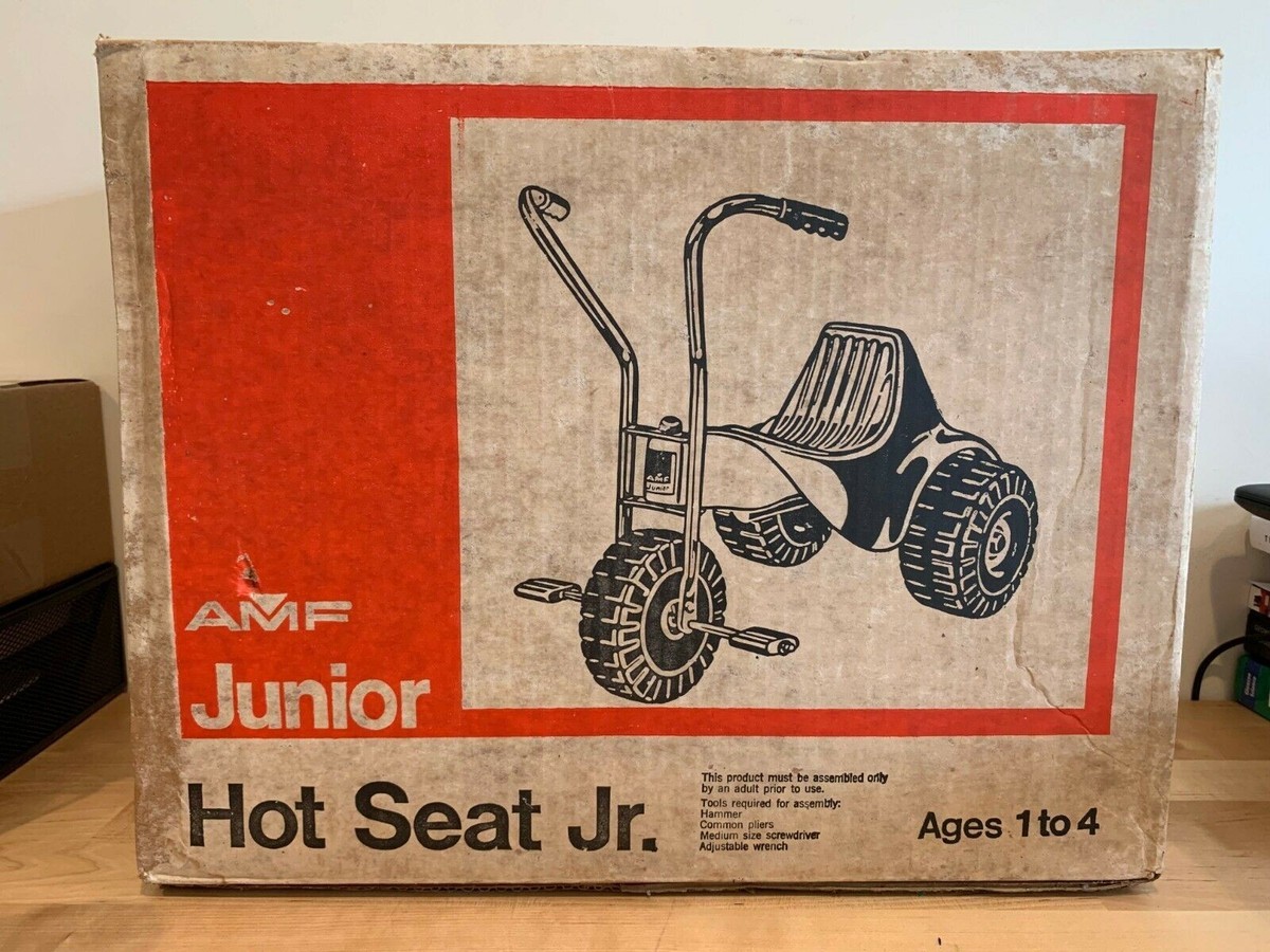 NOS NEW IN BOX AMF HOT SEAT JR THREE WHEEL PEDAL BIKE Schwinn Huffy Muscle  Bike