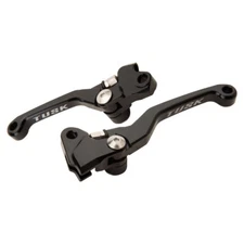 Tusk Folding Clutch /Brake Lever Set-Black-Fits: Yamaha YZ250F/YZ450F 2009–2026