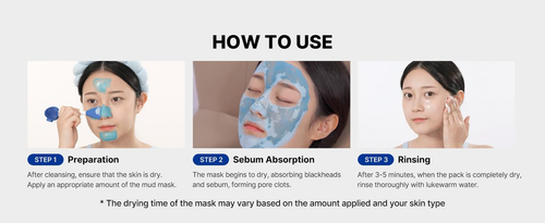 Zero Pore Blackhead Mud Facial Mask - Skin Cooling & Pore Tightening - 3 Minute - Picture 6 of 12