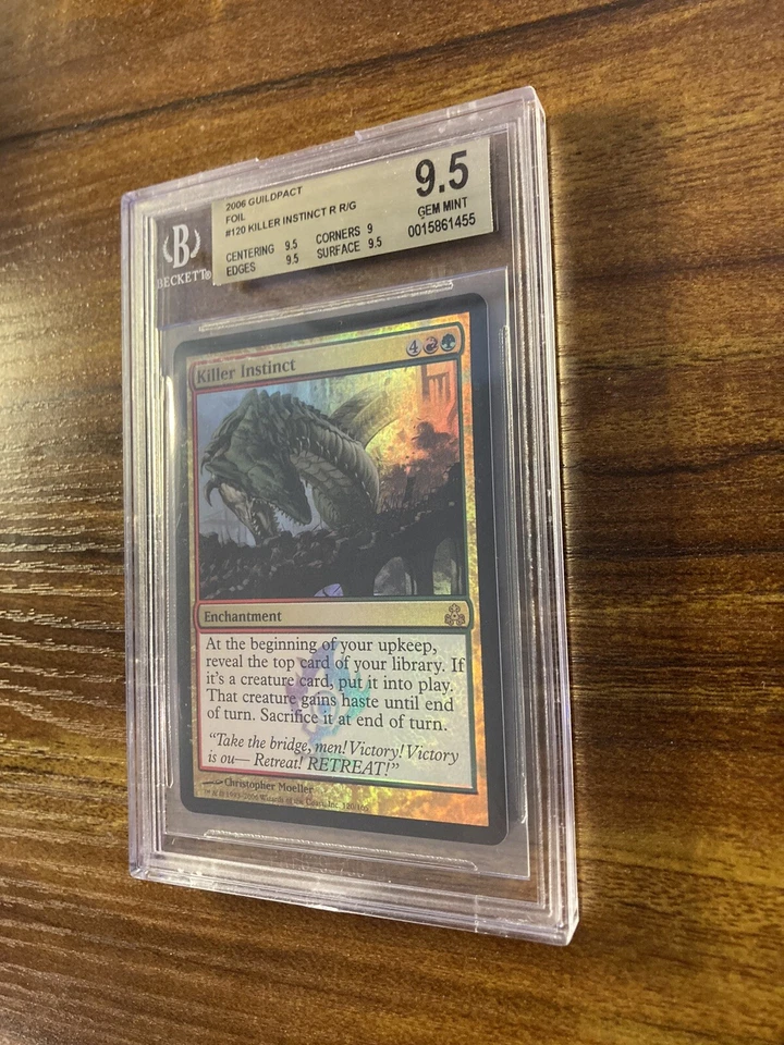 MTG✨KILLER INSTINCT FOIL✨Guildpact BGS 9.5 GEM MINT RARE Enchantment 2006 POP 1 - Image 4 of 4