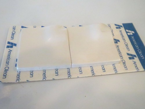 DE COLECCIÓN CONTADOR DE AZULEJOS AMERICAN OLEAN AJUSTE BLANCO MATE 2"" x 2"" 10 TARJETAS DE 2 - Imagen 3 de 4