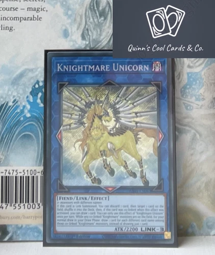 YuGiOh Knightmare Unicorn SECRET RARE RA01-EN043 1st Edition Unplayed Card