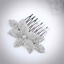 Bridal crystal hair comb