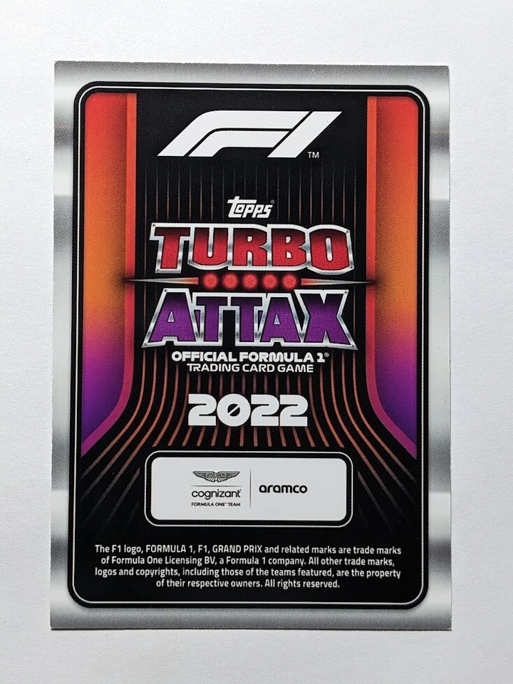 2022 Topps Turbo Attax F1 Formula 1 Off-The-Track Sebastian Vettel #69 - Image 2 of 2