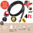 Adjustable 0-20PSI High Pressure Propane Gas Regulator 4FT Hose LPG BBQ Grill