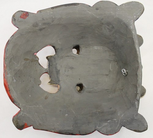 F993 Hand Crafted Wooden Mask of Bhairab Mahakal Wall Hanging Made In Nepal - Picture 6 of 6