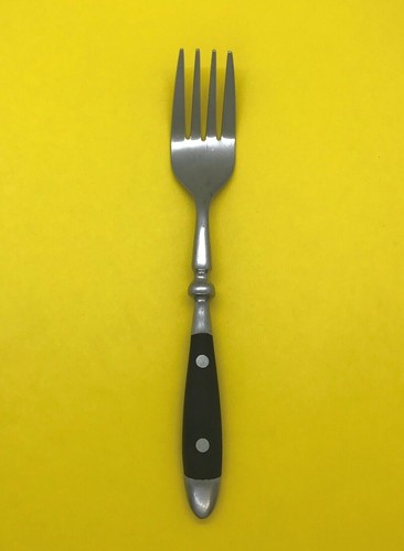 HAMPTON SILVERSMITHS BISTRO BLACK STAINLESS FLATWARE 2 RIVETS PLASTIC HDL CHOICE - Picture 8 of 11
