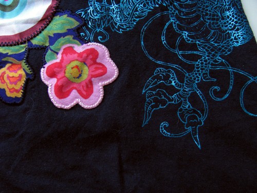 VINTAGE Y2K DESIGUAL FLORAL GRAPHIC PRINT LOGO EMBROIDERED TUNIC T-SHIRT DRESS 4 - Imagen 8 de 21