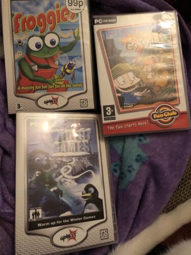 pc bundle games: rugrats go wild, froggies and winter games  - Picture 1 of 4