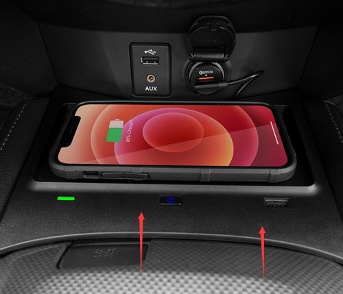 For Nissan Rogue X-Trail 16-20 Center Console Wireless Charger Tray Accessories - Picture 5 of 9