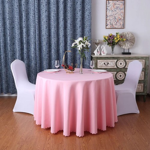 Round Solid Color Table Cover Modern Tablecloth Coffee Table Dustproof Cover - Picture 41 of 48