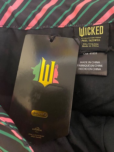 NEW Women Wicked Movie Striped Bubble Skater Mini Skirt Target X Tazwell JR. XXL - Picture 5 of 5