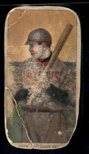 1909-11 T206 ~ Polar Bear ~ Steve Evans St. Louis Cardinals