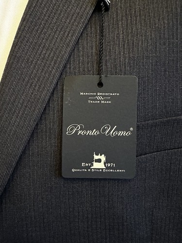 PRONTO UOMO MENS BLAZER SIZE 52XL BIG TALL SPORT COAT GRAY EXTRA LONG JACKET - Picture 5 of 13