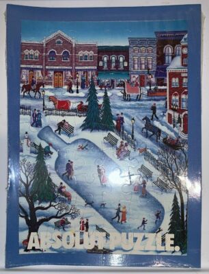 1990 Sealed Absolut Vodka Puzzle Advertisement Kathy Jakobsen Art 