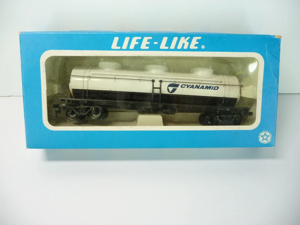 HO Life-Like Cyanamid Electric Train weiß Kesselwagen Gondel