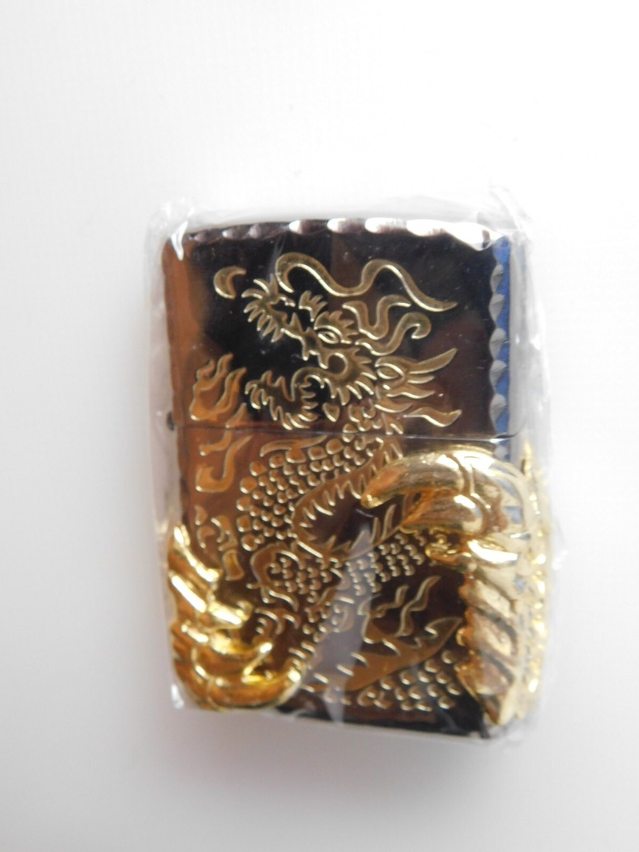 ZIPPO JAPAN LIGHTER GOLD DRAGON WRAP LIMITED LUXURY EDITION 10000