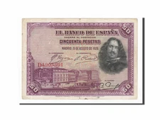 [#156486] Banknote, Spain, 50 Pesetas, 1928, 1928-08-15, VF(30-35)