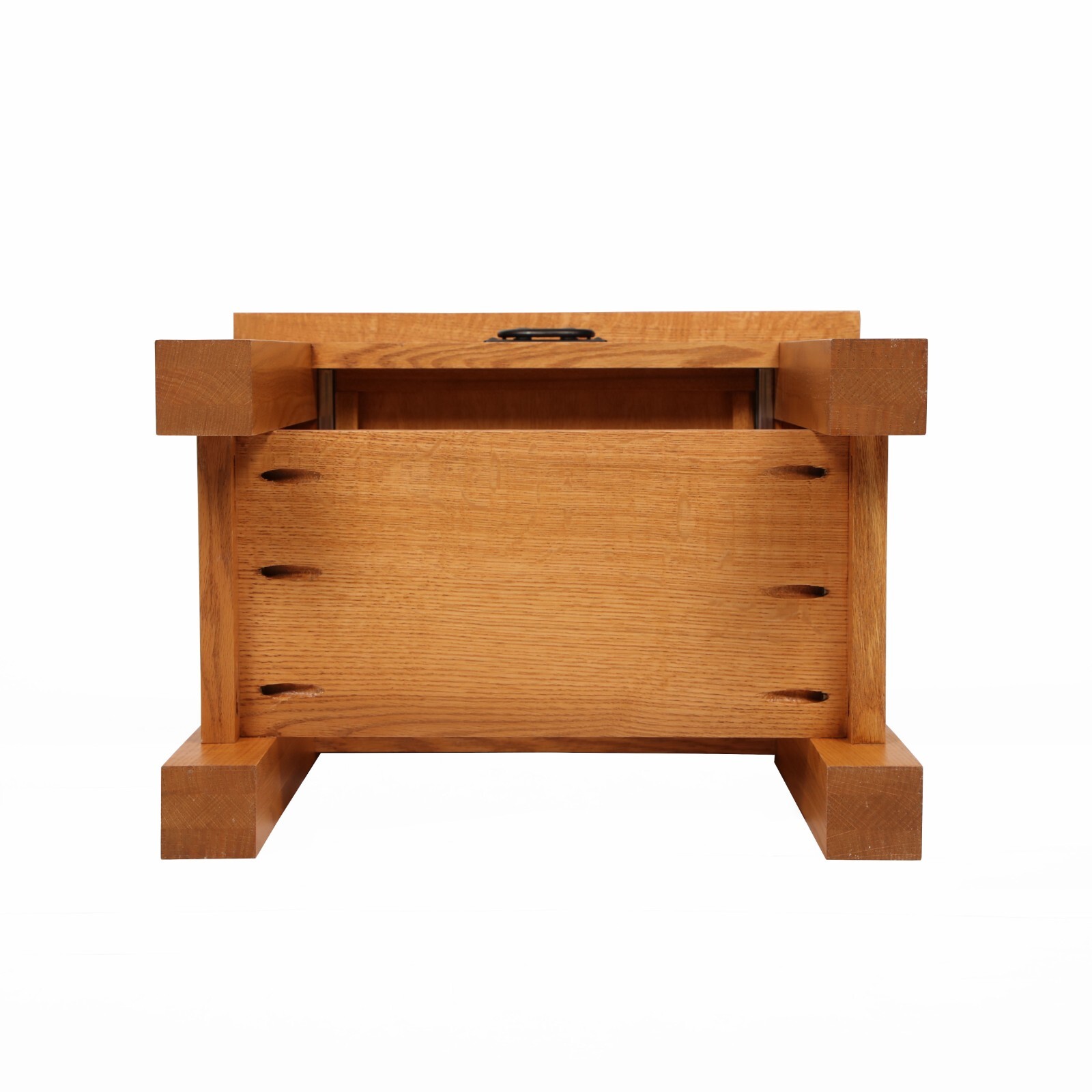 Amish, End Table with Drawer, Side Table, Mission Style, Quarter Sawn Oak, USA