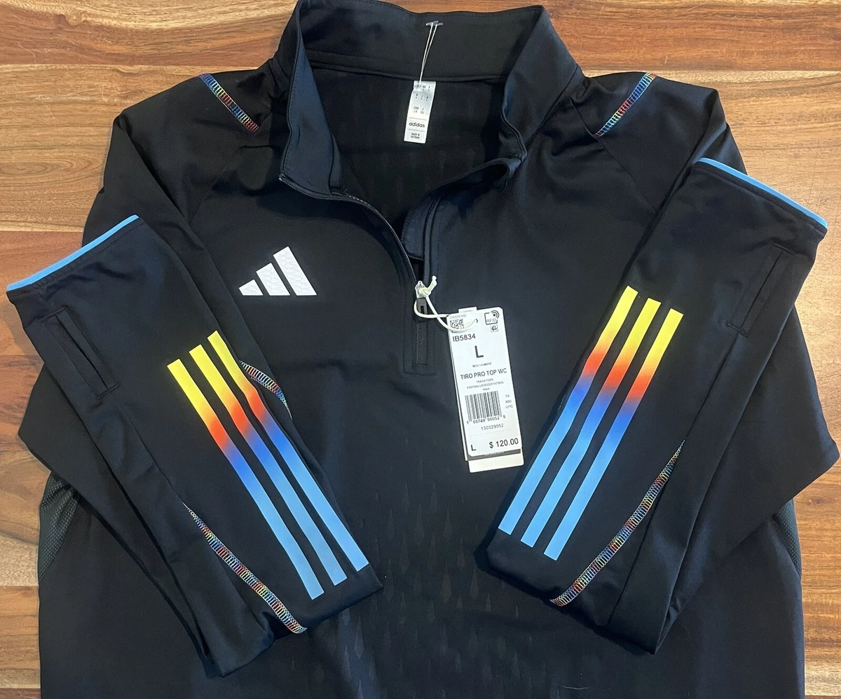 Adidas TIRO 23 PRO TOP, World Cup Soccer Quarter Zip Pullover, Large, MSRP $120 Adidas TIRO 23 PRO TOP, World Cup Soccer Quarter Zip Pullover, Large, MSRP $120