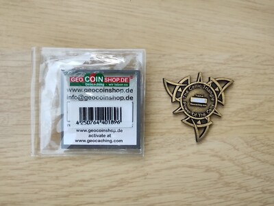 Geocaching Geocoin triangle celtique puissance des Celtes pièce